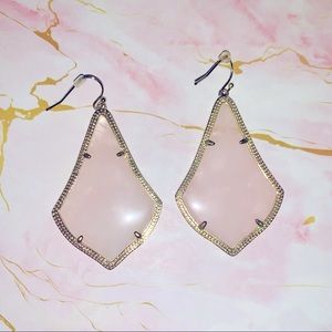 Kendra Scott Alexandra Earrings | Blush Pink/Gold